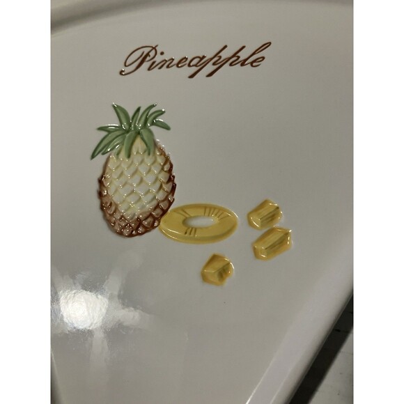 4 Pottery Barn Pizza Buono Stoneware Triangle Vegetable Pizza Slice Plates - Picture 14 of 16